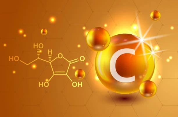 The chemical structure of vitamin C The chemical structure of vitamin C